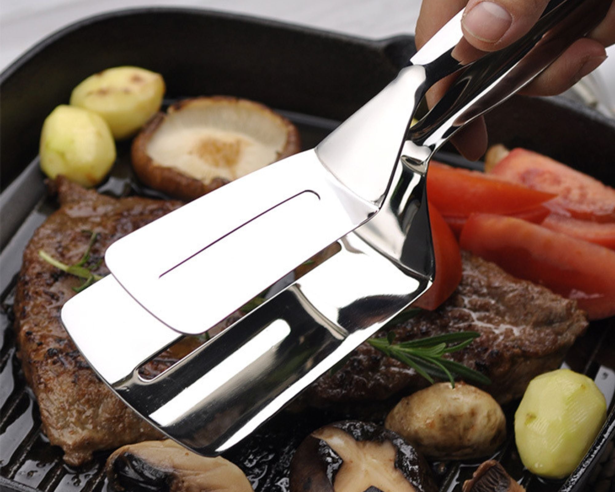 Grillix - Stainless Steel Grilling Tongs